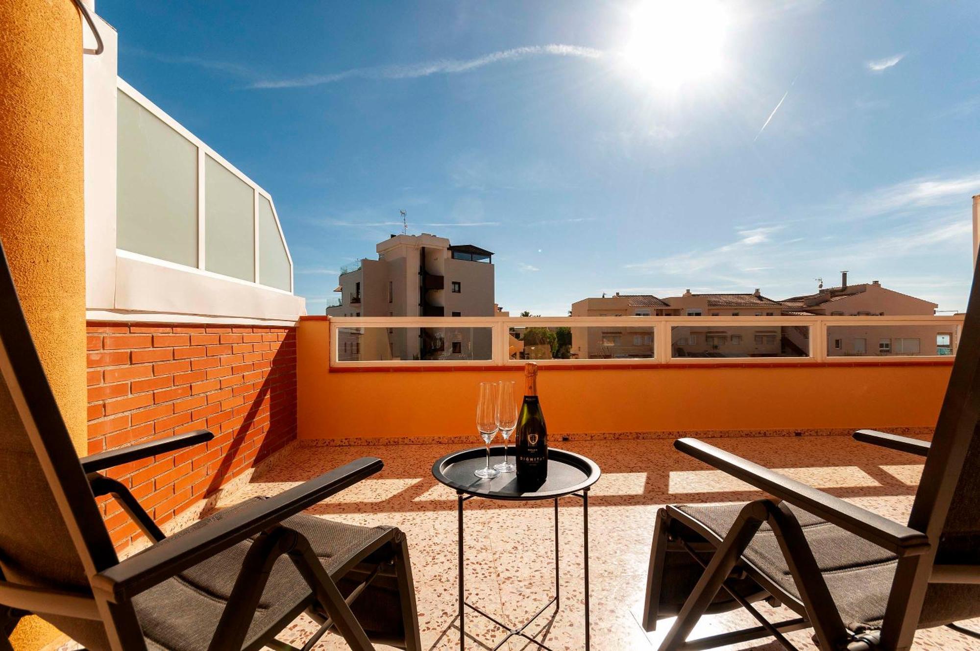 Primera Linea, Gran Terraza, Maravillosas Vistas, Alto Standing Вилахойоса Екстериор снимка